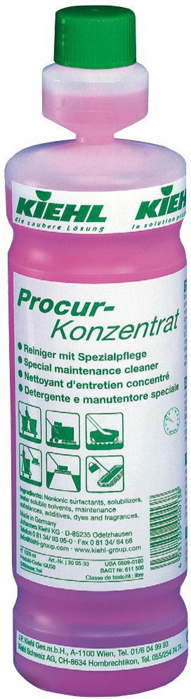 PROCUR CONCENTRAT-Detergent de intretinere cu substante de protectie  evita aderenta gumei de mestecat  a etichetelor  Kiehl  1L